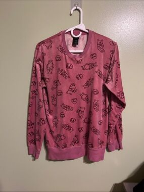 Disney Women's Pink Graphic Crewneck
